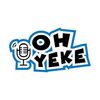 Logo with a microphone and text 'OH YEKE' in bold letters.