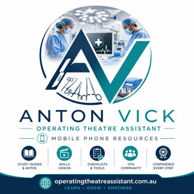 Logo for Anton Vick Operating Theatre Assistant mobile phone resources.