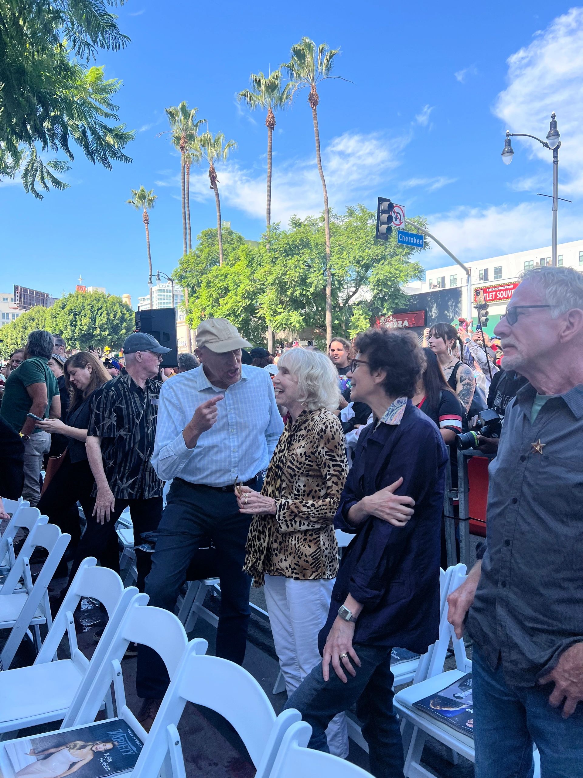 David Leroy Anderson and Heather Langenkamp smile for the cameras before Robert Englund's Hollywood 
