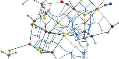 AIM topology calculated for H-cluster