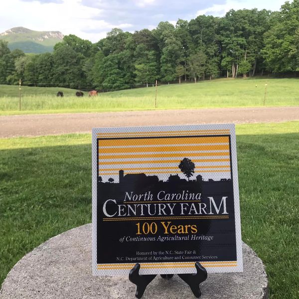 North Carolina Century Farm plaque for 100 Years of Continuous Agricultural Heritage