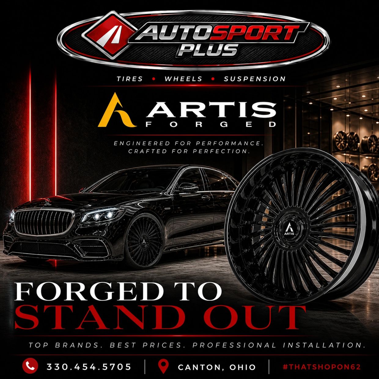 Custom Car Rims and tires Medina Ohio.