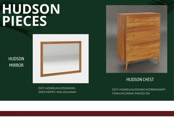 Hudson Bedroom Mirror, Hudson Chest, Honey Run Amish Furniture, Dutch Craft Furnishings, Wood 