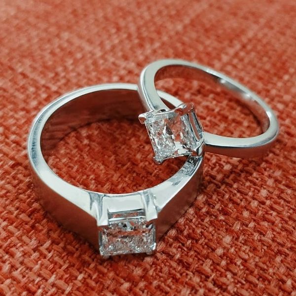 SOLITAIRE DIAMOND RING WHITE GOLD