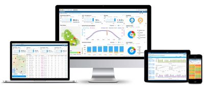 screens of solar system monitoring platform