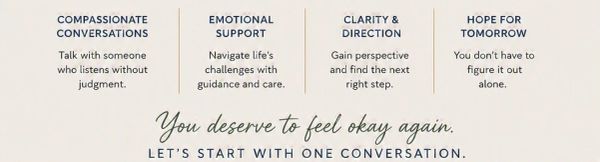 Encouragement for compassionate conversations and emotional support.