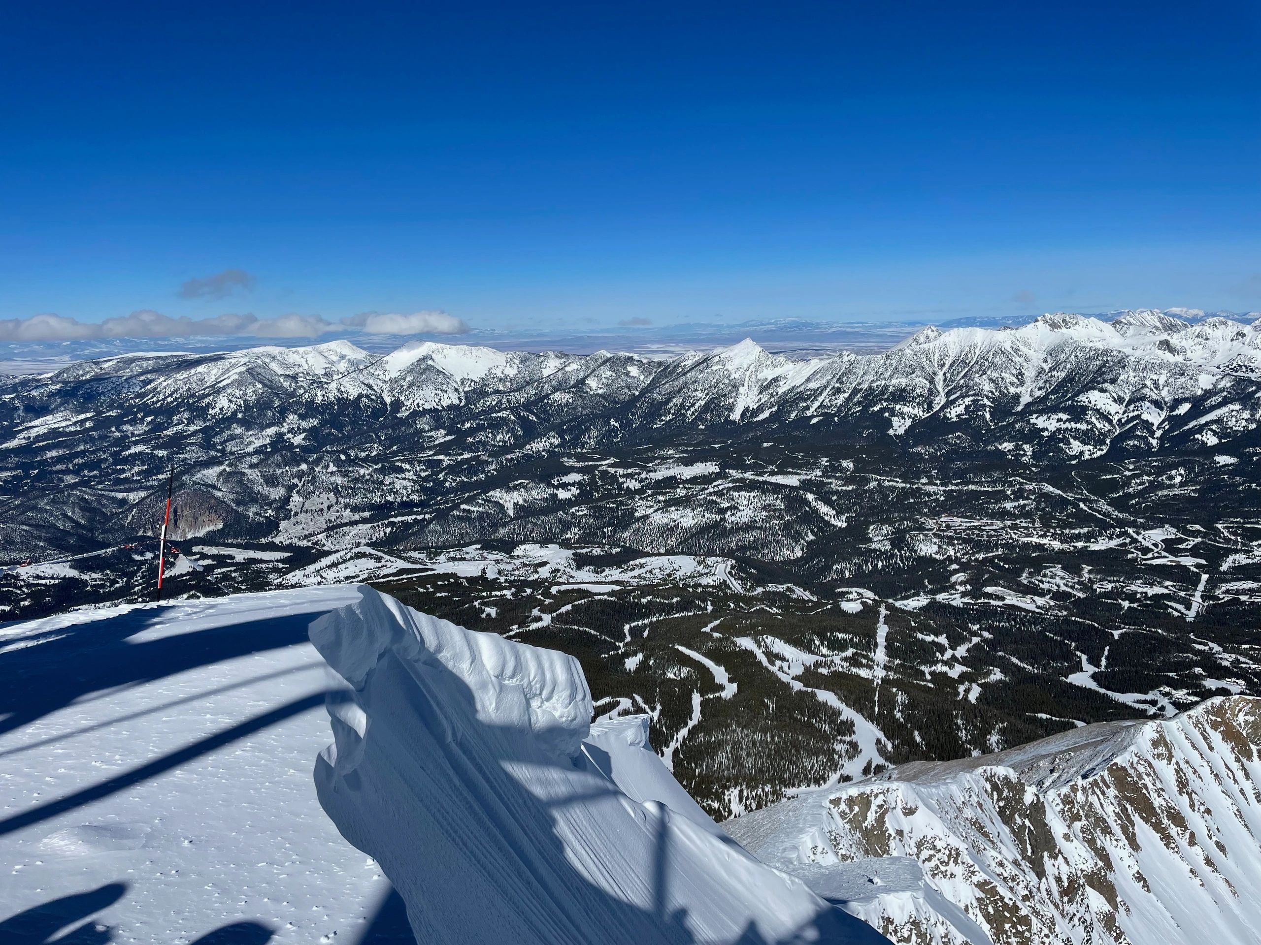 Spanish Peaks Mountains from the top of Lone Peak in Big Sky, Montana. Take a ride to these views.