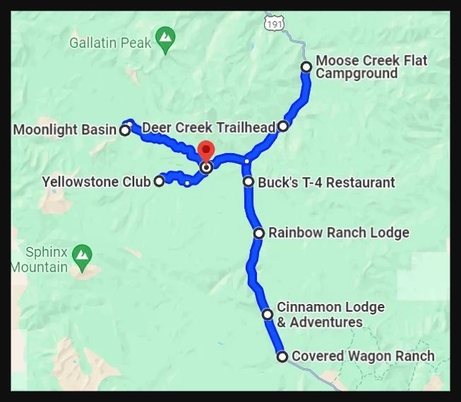 We serve Moonlight Basin, Yellowstone Club, Rainbow Ranch, Cinnamon Lodge, Riverhouse BBQ and more.