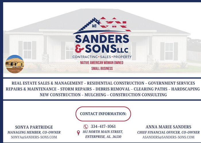 Sanders & Sons LLC Real Estate, New Construction