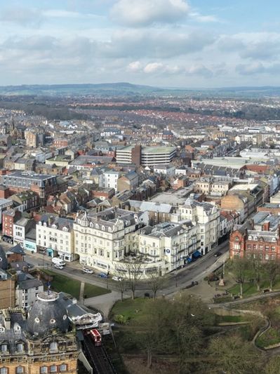Aerial drone photo of Scarborough