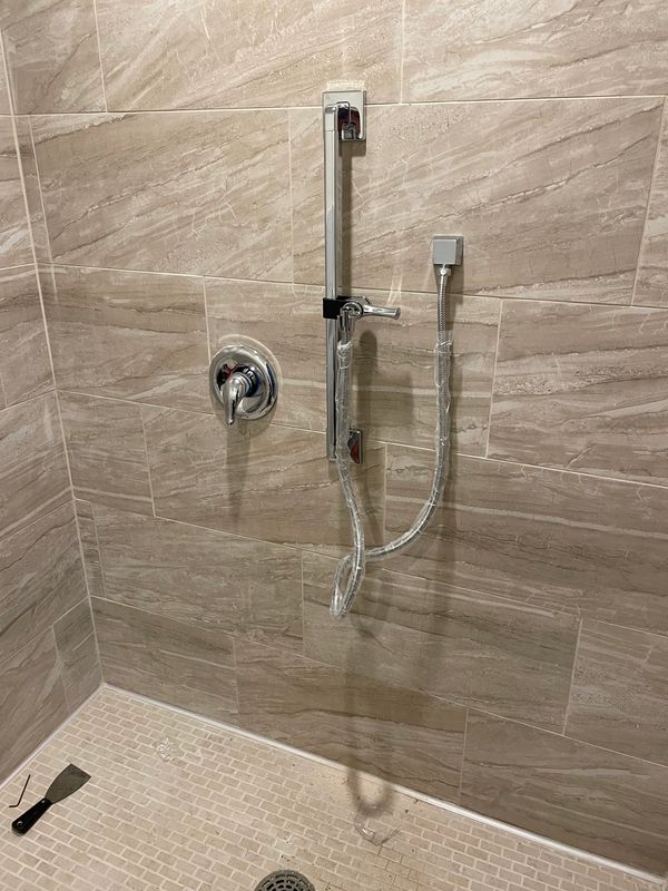 New shower faucet.