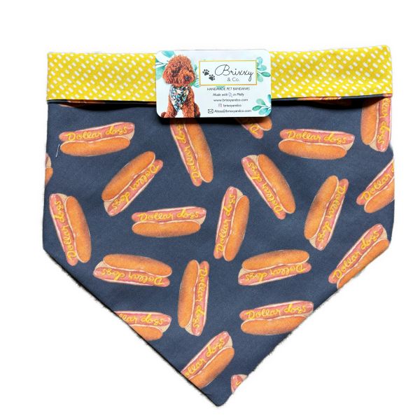 Dollar Dog Reversible Bandana
