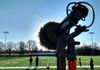 Sennheiser MKH-50 in a Cinela OSIX shock mount. Two of the finest pieces of gear ever made enjoying a beautiful sunrise at the ball field