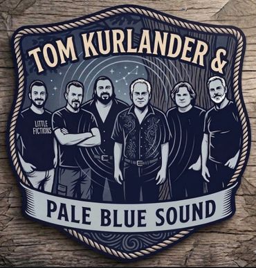 Illustrated band logo for Tom Kurlander &amp; Pale Blue Sound.
