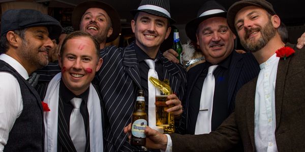 Roaring 20's Birthday Party... All arrived with fabulous attire.  Taken by one of our Paps! 