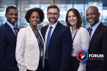 Équipe dirigeante du Forum Congo-Canada pilotant coopération économique Canada-RDC.