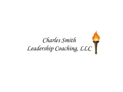 Logo for Charles Smith Leadership Coaching featuring a torch symbol.