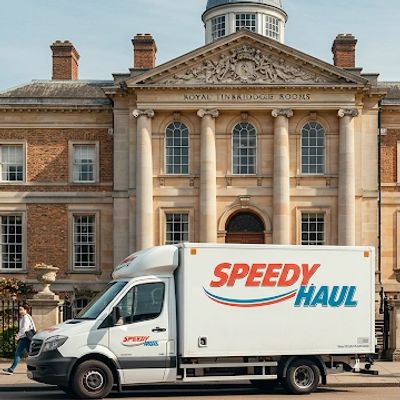 Speedy Haul making delivery to The Amelia  Scott