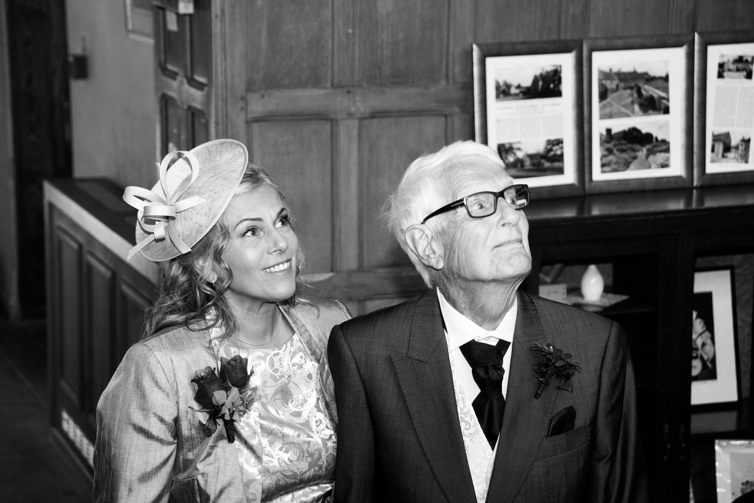 Stanton house wedding photography Wiltshire mother and grandfather seeing bride emotional photograph