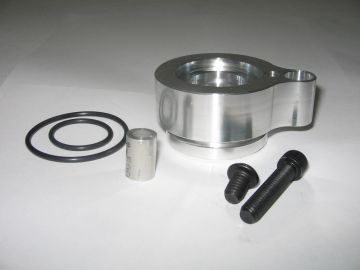 Assortment of metal parts including bolts and rings.