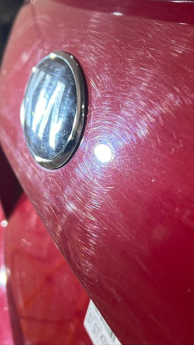 Lighting showing paint defects