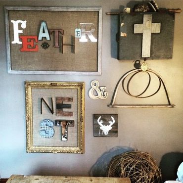 my custom designed and hung studio wall