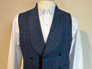 Custom men's suit vest.