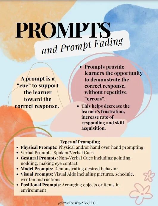 Prompt Fading Handout.pdf Prompts and Prompt Fading