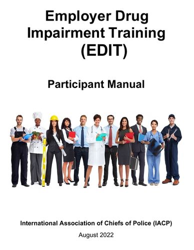 Employer Drug Impairment Training manual cover
