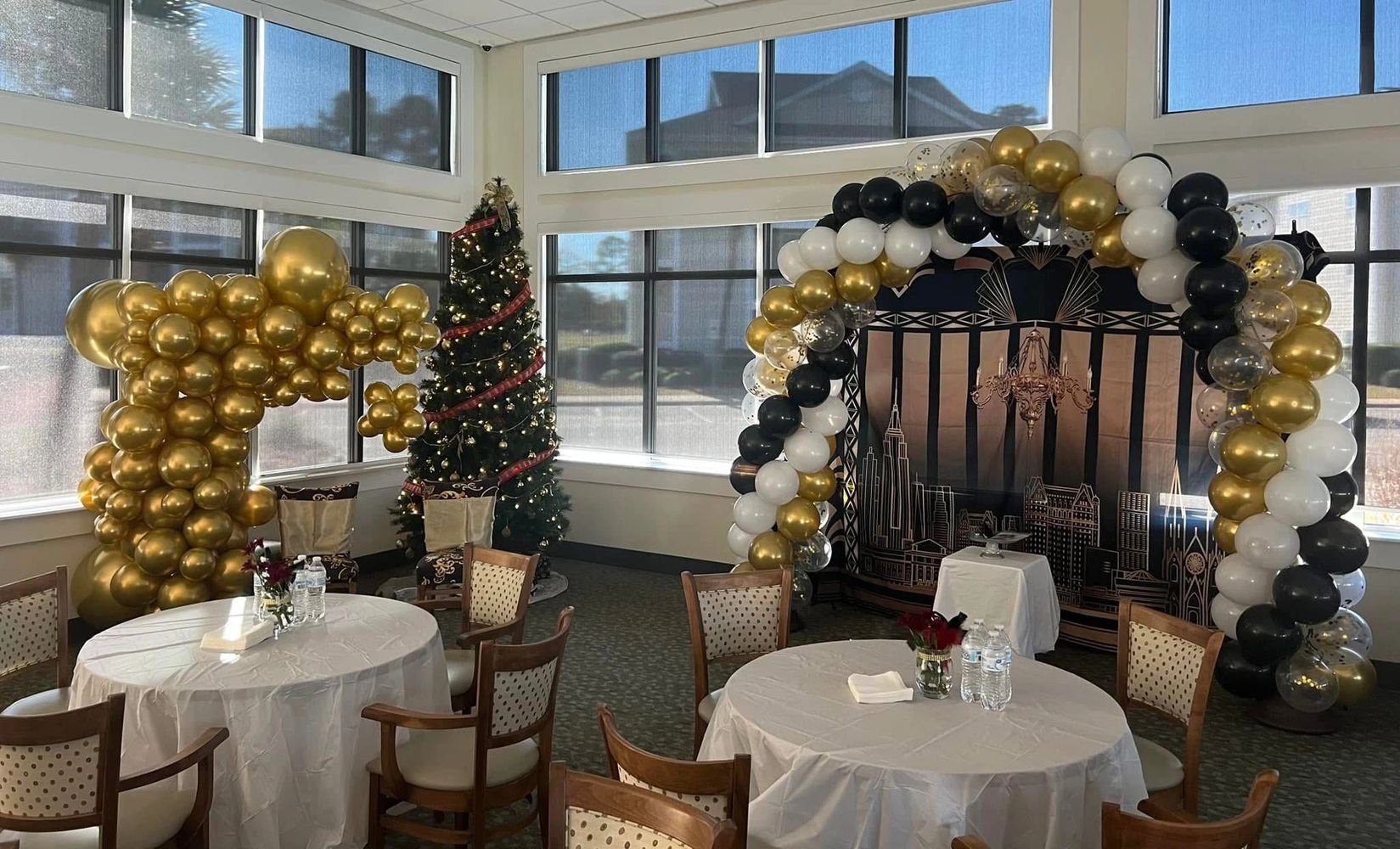 Imagine a birthday party the big Gatsby theme