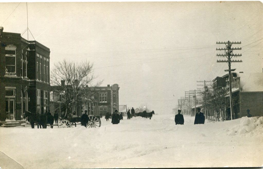 Dighton downtown looking west from Lane Street to Main Street.