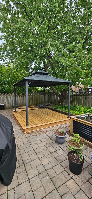 Wolfe Bros Contracting Patio Renovation and Gazebo in Kingston Ontario