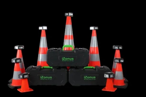 iZonus Hard Cases and Traffic Cones ranging from 6 inches to 36 inches with Pro Series lights attachd