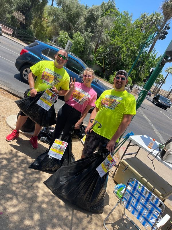 Phoenix Adopt A Street, Volunteer, Trash Pick Up, Blondie Realtor