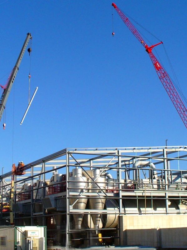 Industrial ethanol plant built with construction management  from ECS based in Southwest Florida.