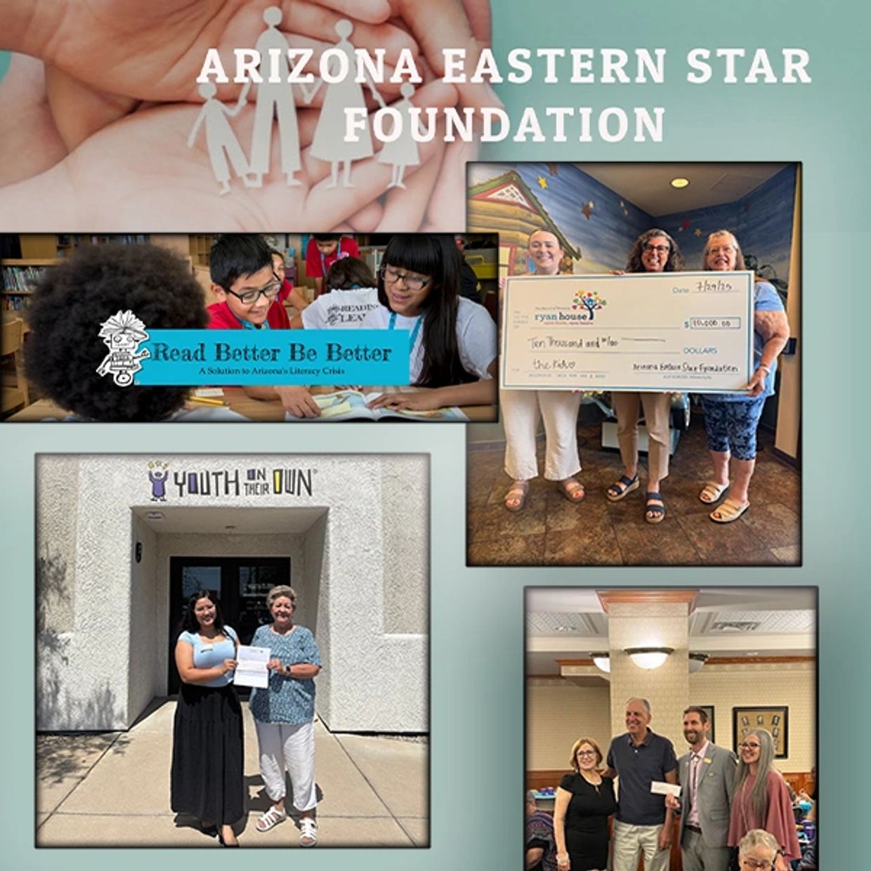 Arizona Eastern Star Foundation supports literacy and community programs.