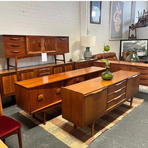 designer vintage Victoria solid wood table sideboard 