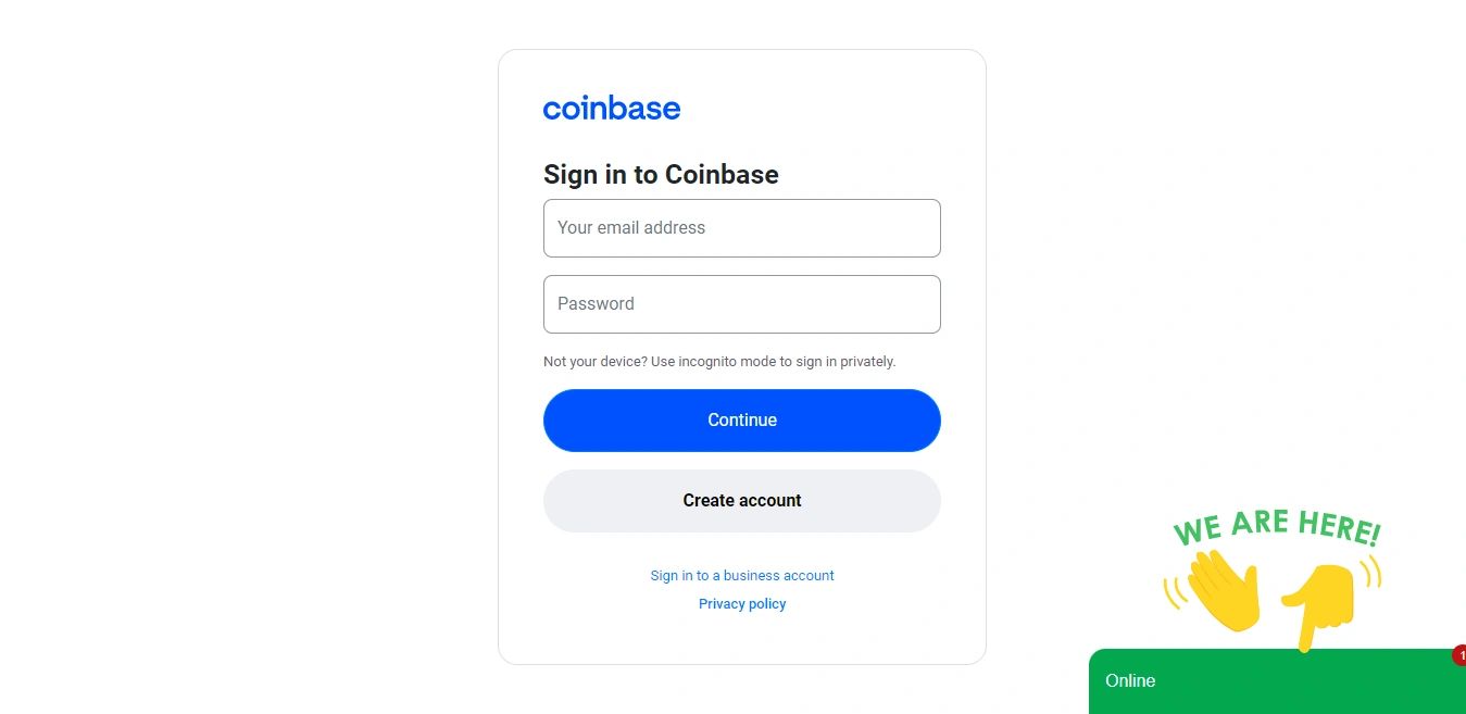Coinbase Login, Sign in to coinbase