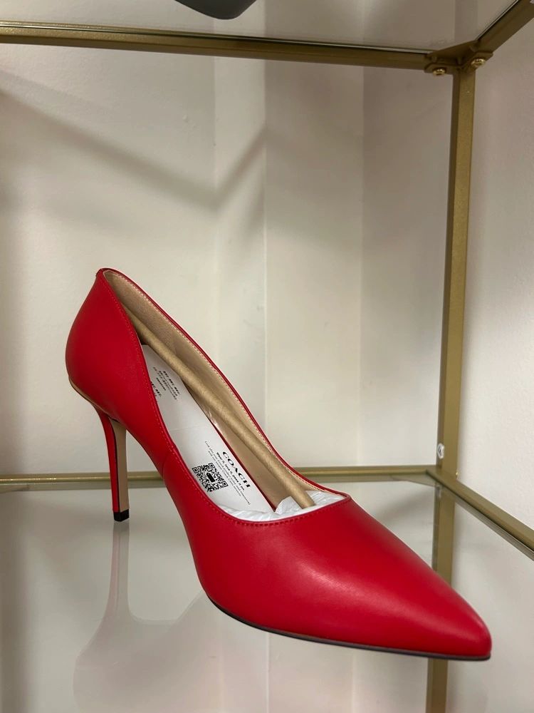 Coach red shop heels