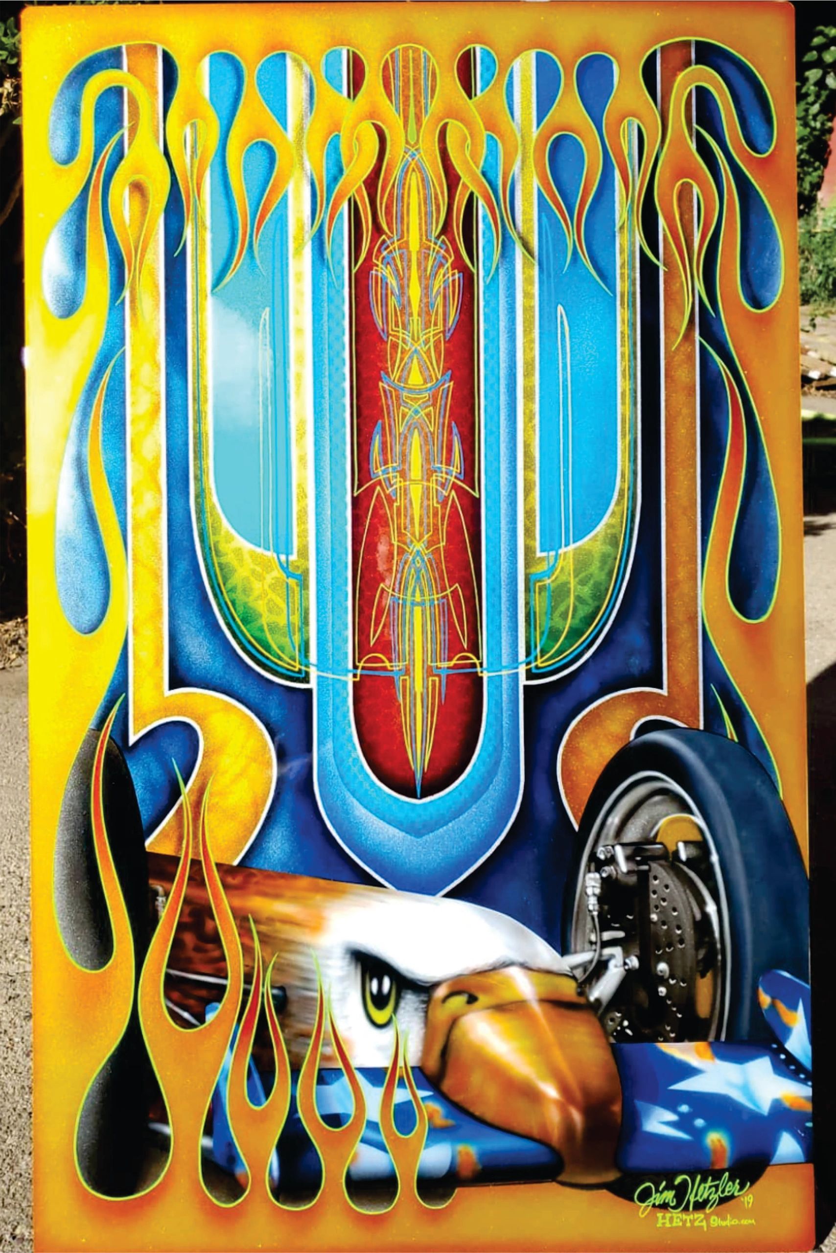 SEMA panel displayed in the House of Kolor booth.