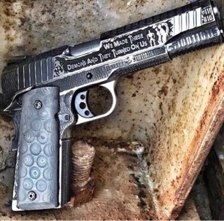 custom 1911 grips laser engraved