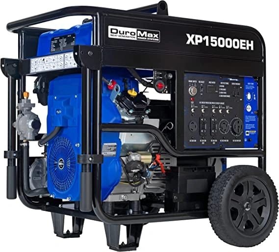 DuroMax XP15000EH Dual Fuel Portable Generator15000 Watt Gas or
