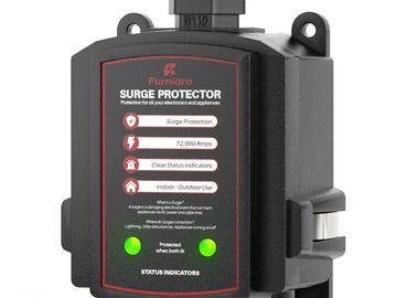 Furigo Surge Protector with status indicator lights for indoor/outdoor use.