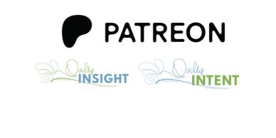 Patreon logo with Weekly Insight and Weekly Intent logos.
