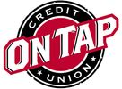Credit union logo with 'ON TAP' text.