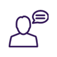 A Clipart image of a man in purple at Liberty Licensing & Consulting, LLC