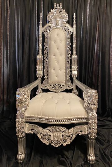 Beautiful Silver chair, perfect for your wedding, baby shower, graduation and birthday party.