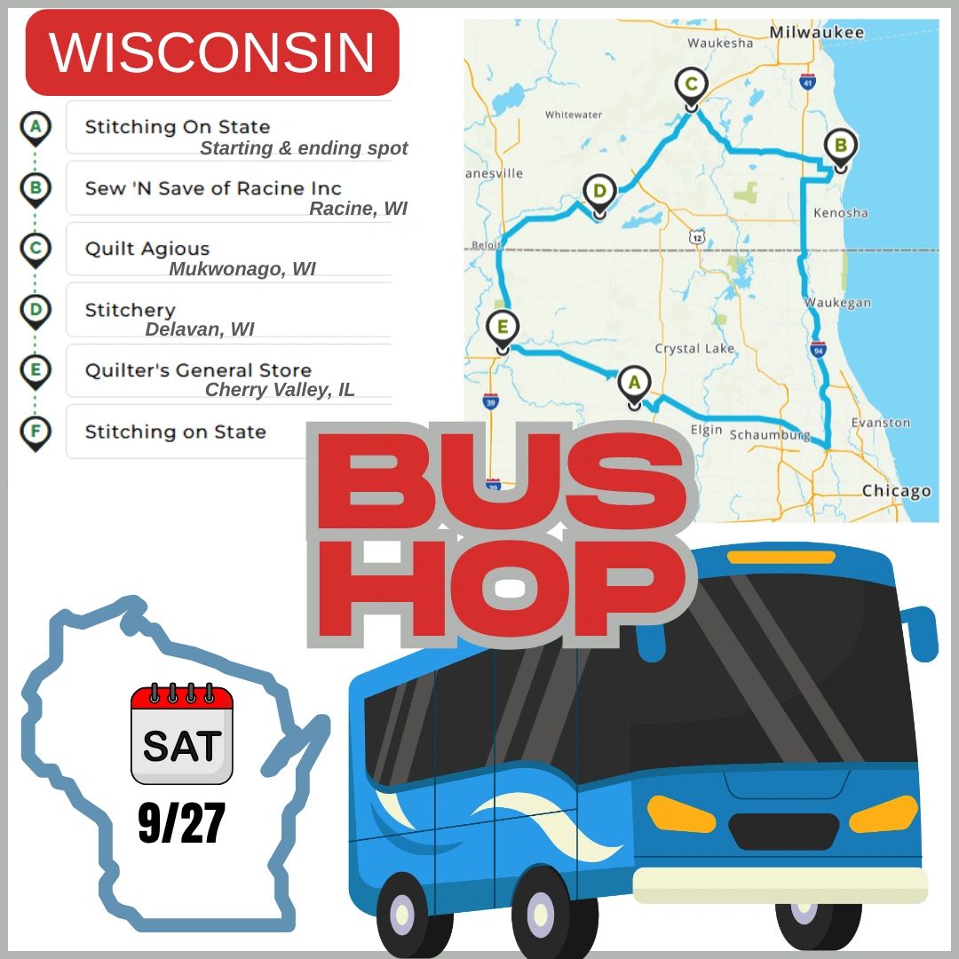 Map Bus Routes Wisconsin Bus Hop 9/27 (Sat.)-Wisconsin Route