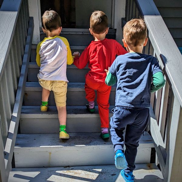 Children walking up the back stairs know it's important to consider them in your estate plan. 