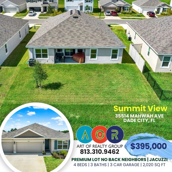 35514 MAHWAH AVE FOR SALE
SINGLE FAMILY JACUZZI INCLUDED
4 BEDS & 3 BATHS
DADE CITY FL